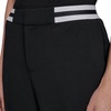 image:imageKarl Lagerfeld Womens Classic Contrast Stripe Belt Everyday PantBlack