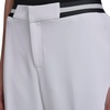 image:imageKarl Lagerfeld Womens Classic Contrast Stripe Belt Everyday PantSoft White