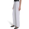 image:imageKarl Lagerfeld Womens Classic Contrast Stripe Belt Everyday PantSoft White