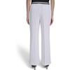 image:imageKarl Lagerfeld Womens Classic Contrast Stripe Belt Everyday PantSoft White