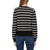 image:imageKarl Lagerfeld Womens Classic Striped VNeck Cardigan SweaterBlackBisque