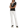 image:imageKarl Lagerfeld Womens Collar Polo SweaterBlackSoft White
