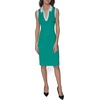image:imageKarl Lagerfeld Womens Collared Sleeveless V Neck Sweater DressVivid Green