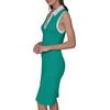 image:imageKarl Lagerfeld Womens Collared Sleeveless V Neck Sweater DressVivid Green