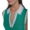 image:imageKarl Lagerfeld Womens Collared Sleeveless V Neck Sweater DressVivid Green