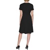 image:imageKarl Lagerfeld Womens Color Block Recycled Scuba Crepe Short Sleeve a Line DressBlack Multi