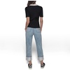 image:imageKarl Lagerfeld Womens Contrast Collared PoloBlackSoft White