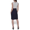 image:imageKarl Lagerfeld Womens Contrast Knit Sleeveless Mini DressSoft WhiteMarine