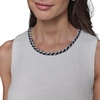 image:imageKarl Lagerfeld Womens Contrast Knit Sleeveless Mini DressSoft WhiteMarine
