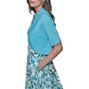 image:imageKarl Lagerfeld Womens Cropped Short Sleeve ShrugBlue Hydrangea