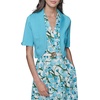image:imageKarl Lagerfeld Womens Cropped Short Sleeve ShrugBlue Hydrangea
