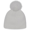 image:imageKarl Lagerfeld Womens Crystal and Pearl Studs Faux Fur Pom BeanieIvory