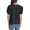image:imageKarl Lagerfeld Womens Delicate Layering Essential Blouse with Lace DetailBlack