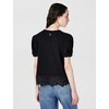 image:imageKarl Lagerfeld Womens Delicate Layering Essential Blouse with Lace DetailBlack