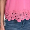 image:imageKarl Lagerfeld Womens Delicate Layering Essential Blouse with Lace DetailPink Carnation