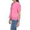 image:imageKarl Lagerfeld Womens Delicate Layering Essential Blouse with Lace DetailPink Carnation