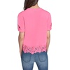 image:imageKarl Lagerfeld Womens Delicate Layering Essential Blouse with Lace DetailPink Carnation