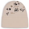 image:imageKarl Lagerfeld Womens Embroidered Karl Hearts Velboa Fleece Lined BeanieIvory