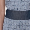 image:imageKarl Lagerfeld Womens Fancy Scoop Neck Sleeveless Mini DressChambray Blue MultiIndigo
