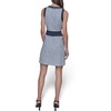 image:imageKarl Lagerfeld Womens Fancy Scoop Neck Sleeveless Mini DressChambray Blue MultiIndigo
