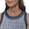 image:imageKarl Lagerfeld Womens Fancy Scoop Neck Sleeveless Mini DressChambray Blue MultiIndigo