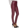 image:imageKarl Lagerfeld Womens Faux Leather Studs PantPort Wine