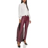 image:imageKarl Lagerfeld Womens Faux Leather Studs PantPort Wine