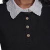 image:imageKarl Lagerfeld Womens Floral Collar Polo TopBlack