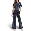 image:imageKarl Lagerfeld Womens Floral Embroidery PantMidnight Navy