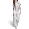 image:imageKarl Lagerfeld Womens Floral Embroidery PantSoft White