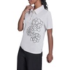 image:imageKarl Lagerfeld Womens Floral Embroidery Polo TopSoft White