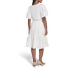 image:imageKarl Lagerfeld Womens Floral Eyelet Summer Fashion Mixed Media DressSoft White