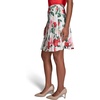image:imageKarl Lagerfeld Womens Floral Print Bright Pleated SkirtSoft White Multi