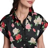 image:imageKarl Lagerfeld Womens Floral Summer Fashion Printed BlouseBlack Multi