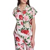 image:imageKarl Lagerfeld Womens Floral Summer Fashion Printed BlouseCornelia RoseSoft White Multi