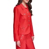 image:imageKarl Lagerfeld Womens Front Pockets Classic Lightweight BlazerApple Red