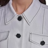 image:imageKarl Lagerfeld Womens Front Pockets Classic Lightweight BlazerSoft White