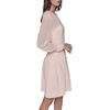 image:imageKarl Lagerfeld Womens Illisoin Sleeve Long Sleeve Party Aline DressPearl Blush