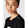 image:imageKarl Lagerfeld Womens Karl Choupette Logo Short Sleeve Whimsy SweaterBlackSoft White