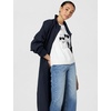 image:imageKarl Lagerfeld Womens Karl Choupette Logo Short Sleeve Whimsy SweaterSoft WhiteBlack