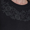 image:imageKarl Lagerfeld Womens Lace Trim SweaterBlack