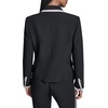 image:imageKarl Lagerfeld Womens Lapel Contrast BlazerBlackBisque