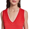 image:imageKarl Lagerfeld Womens Layering Piece Sleeveless Lightweight SweaterApple Red