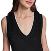 image:imageKarl Lagerfeld Womens Layering Piece Sleeveless Lightweight SweaterBlackSoft White