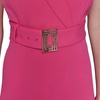 image:imageKarl Lagerfeld Womens Light Belted Sleeveless Midi DressFuchsia