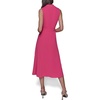 image:imageKarl Lagerfeld Womens Light Belted Sleeveless Midi DressFuchsia