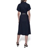 image:imageKarl Lagerfeld Womens Light Collared Short Sleeve Midi DressMarine