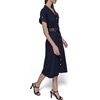 image:imageKarl Lagerfeld Womens Light Collared Short Sleeve Midi DressMarine