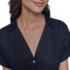 image:imageKarl Lagerfeld Womens Light Collared Short Sleeve Midi DressMarine
