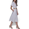 image:imageKarl Lagerfeld Womens Light Collared Short Sleeve Midi DressSoft White